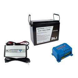 Pack Lifepo4 + Cargador 24/10 + Conversor